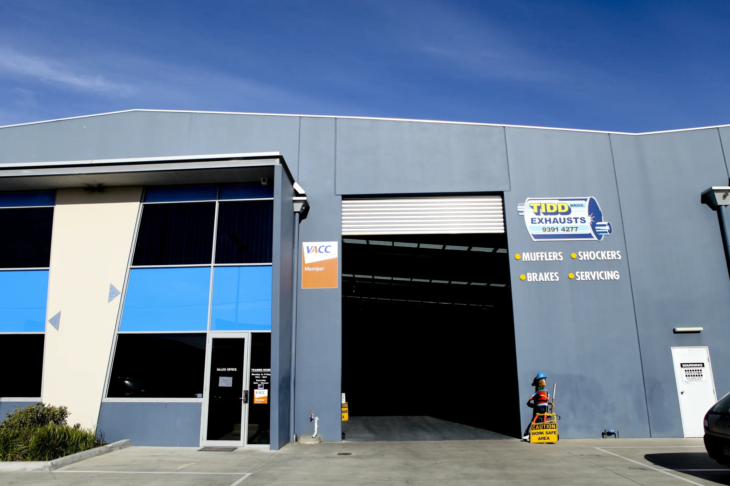 The entrance to the ATR Automotive workshop on Blackshaws Road